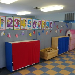 Portable Room Dividers in Learning Center