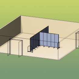 Two Classrooms From T Shape 3D