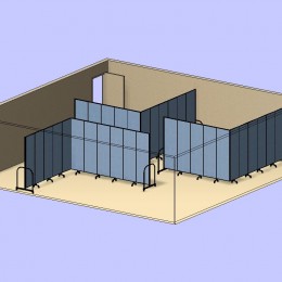 3 L Shaped Classrooms 3D