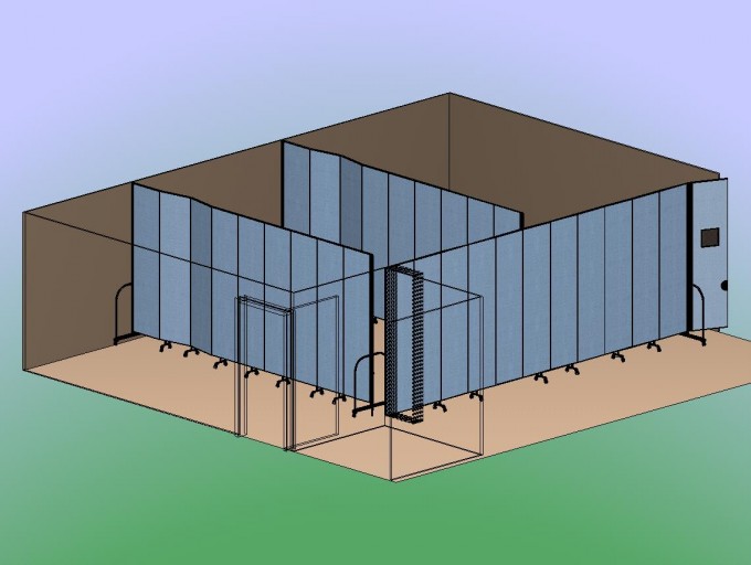 Three Classrooms in a Corner 3D