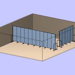 Corner Divider Room 3D