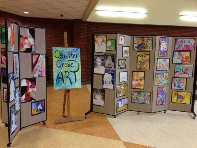 Art Display Screens and Display Dividers for the Coulter Grove Student Art Gallery