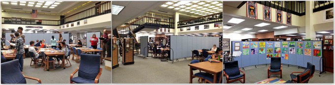 Temporary walls create collaborative learning spaces in libraries