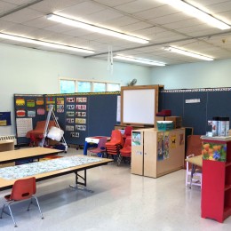 Oak Hill Christian Childcare Rooms created in a large room with the help of portable walls